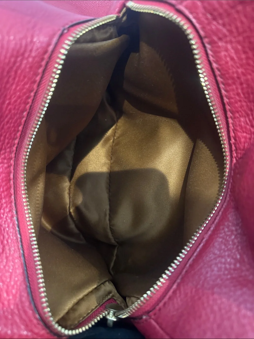 Coach Red Leather Shoulder Bag